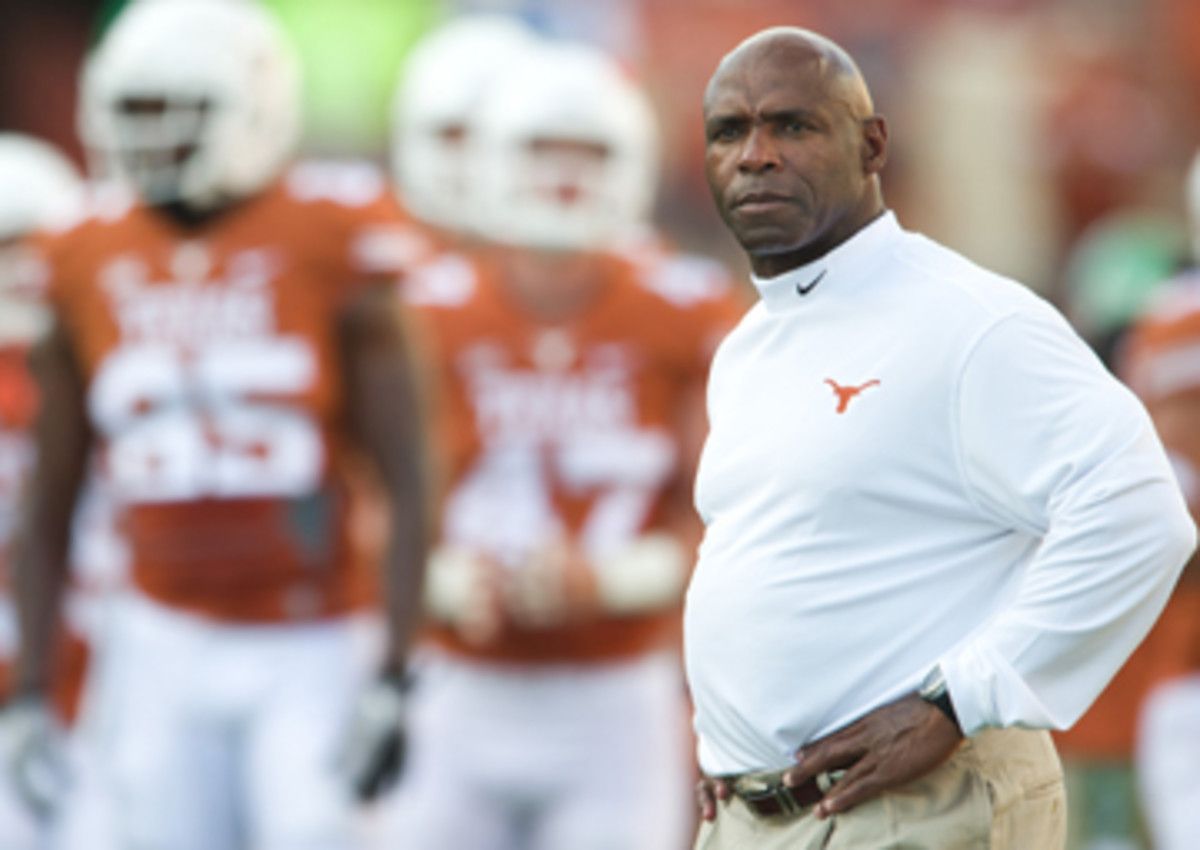 Goodell met with Texas coach Charlie Strong over the weekend. Strong has earned a no-nonsense reputation during his first season in Austin. (Cooper Neill/Getty Images)