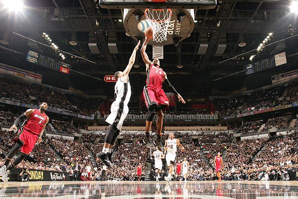 Video: Heat’s Ray Allen throws down rare dunk in Game 1 of NBA Finals