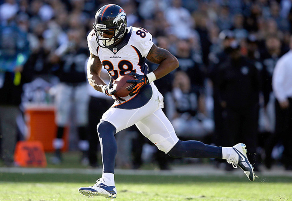 Look for wide receivers like Demaryius Thomas to be higher on fantasy draft boards next season.