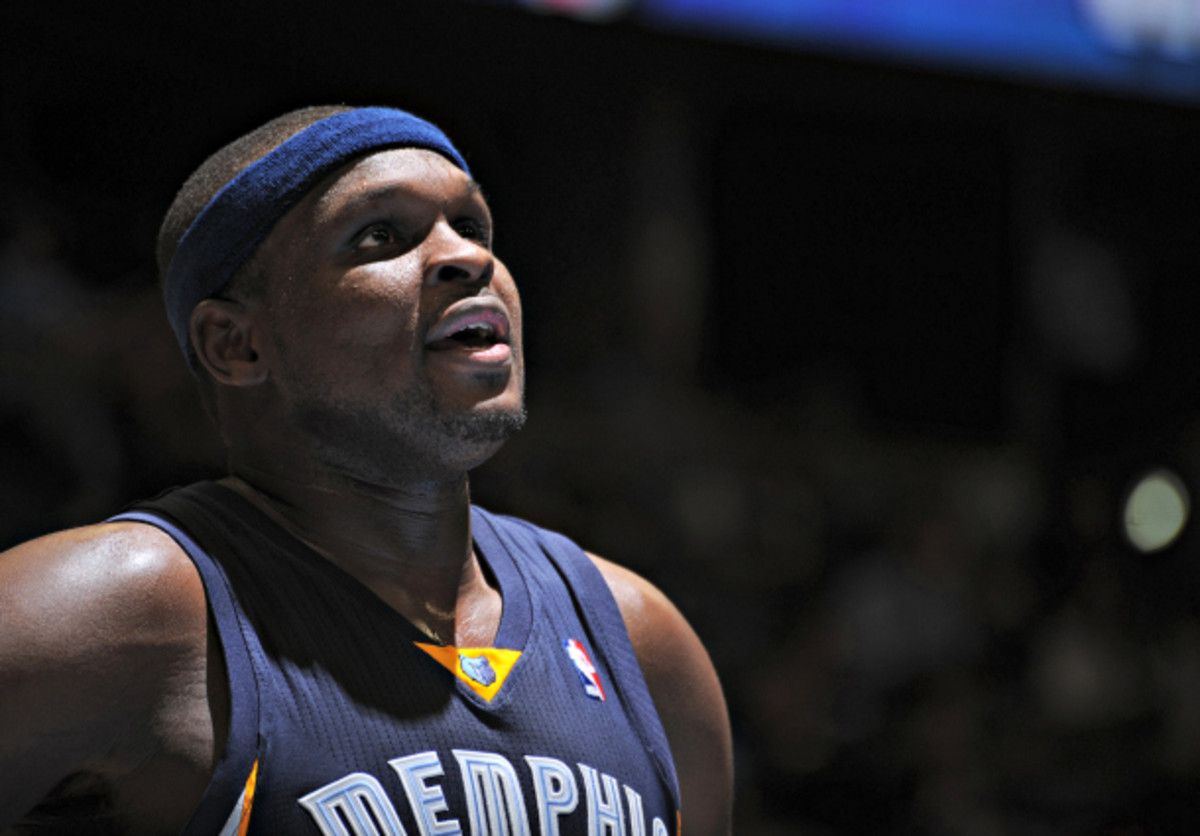 Zach Randolph, in physicality and personality, evokes Memphis' wrestling past. (Bart Young/NBAE via Getty Images)