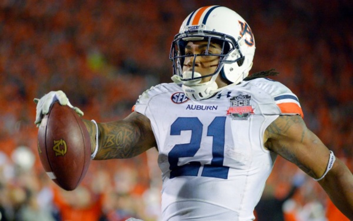 Tre Mason rushed for 2,979 yards and 32 touchdowns in three seasons at Auburn.  (AP Photo/Mark J. Terrill)