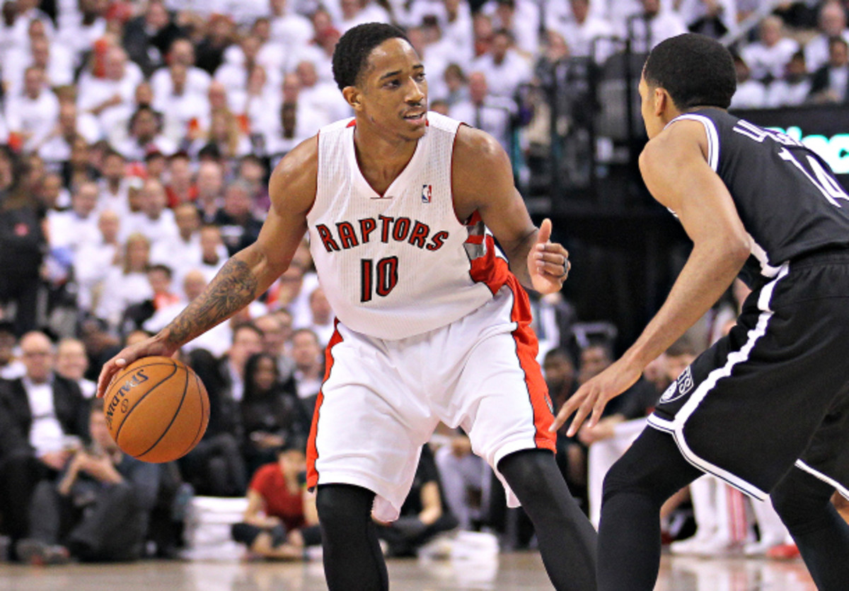 DeMar DeRozan was instrumental to Toronto's late-game offense. (Claus Andersen/Getty Images)