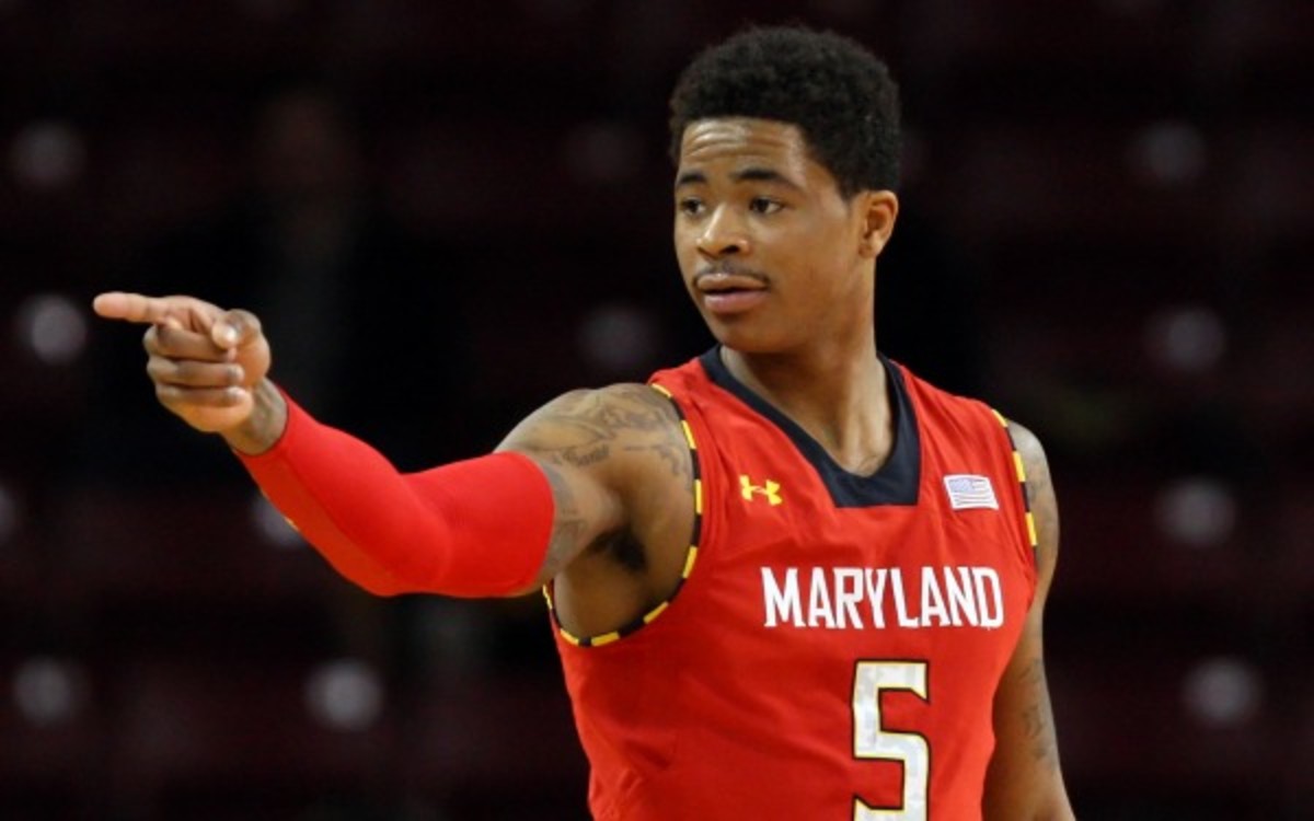 Ex-Maryland guard Nick Faust averaged 9 points a game last season. (Anthony Nesmith/Cal Sport Media via AP Images)