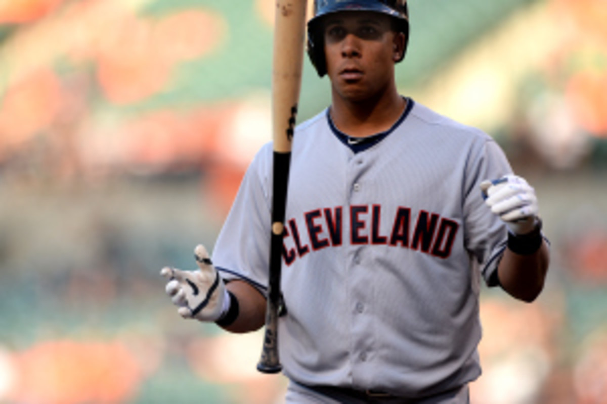 Michael Brantley is fourth in the American League in hitting with a .323 batting average. (Patrick Smith/Getty Images)