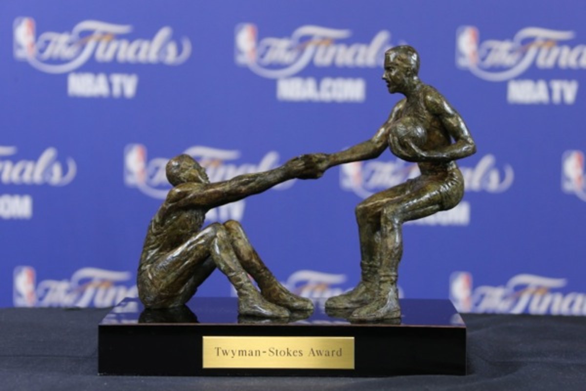 The Twyman-Stokes Trophy.  (NBA)