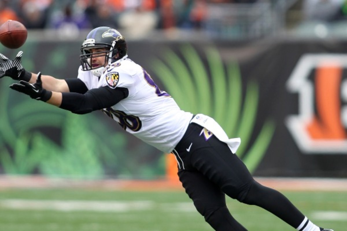 Dennis Pitta caught 20 passes last season for the Ravens. (John Grieshop/Getty Images)