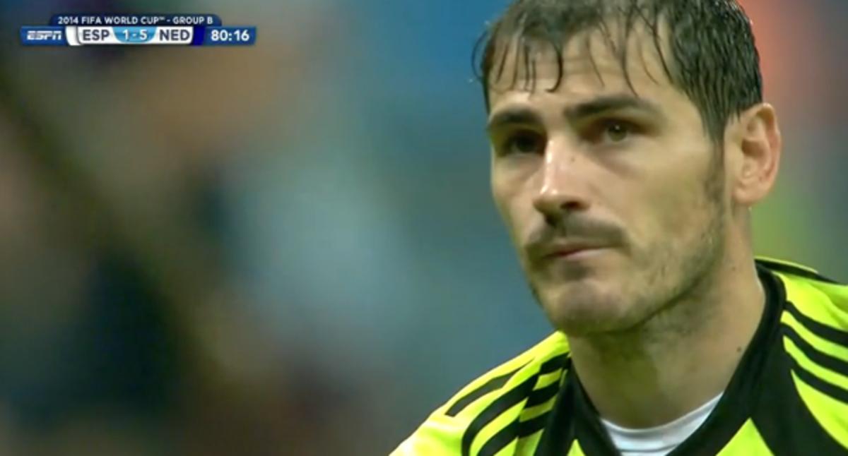 Spanish goalie Iker Casillas is the pain within us all