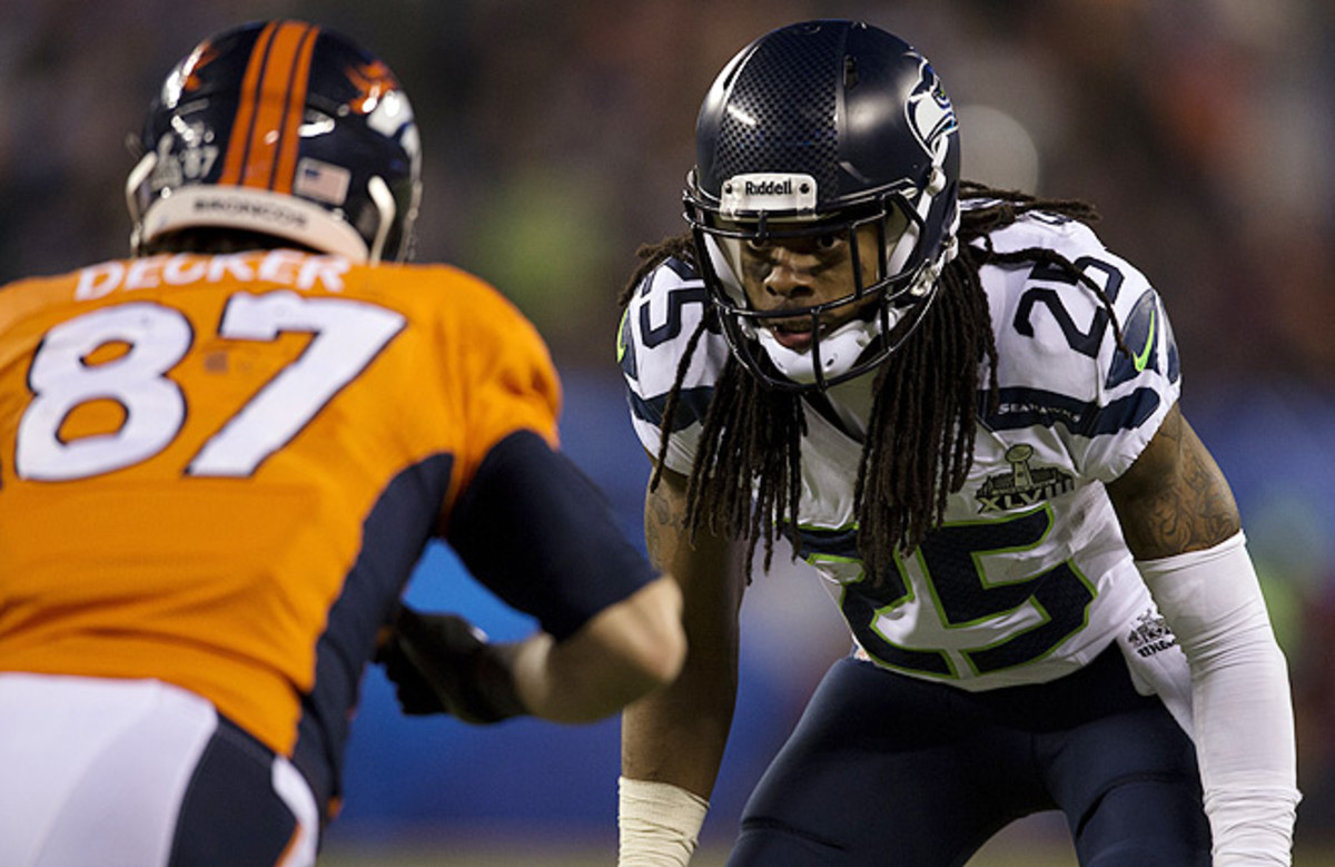 Richard Sherman and the Seahawks held the NFL's top scoring offense to one TD in Super Bowl XLVIII.