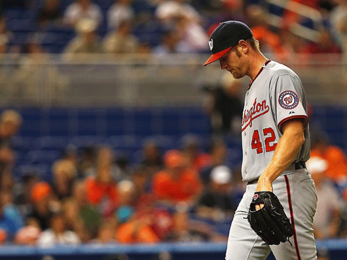 Stephen Strasburg will be happy to leave Miami again after another rough start vs. the Marlins. (Mike Ehrmann/Getty Images)