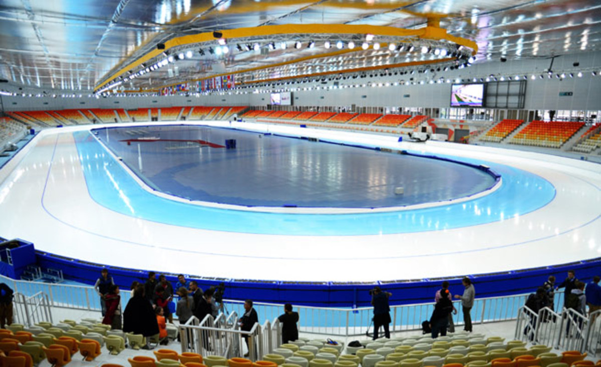 Adler Arena's advanced heating and cooling system can create ideal temps for skaters and spectators.