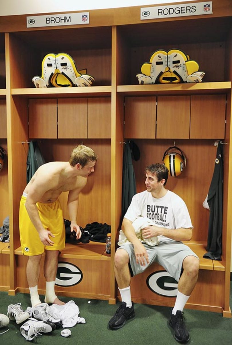 Brian Brohm and Aaron Rodgers