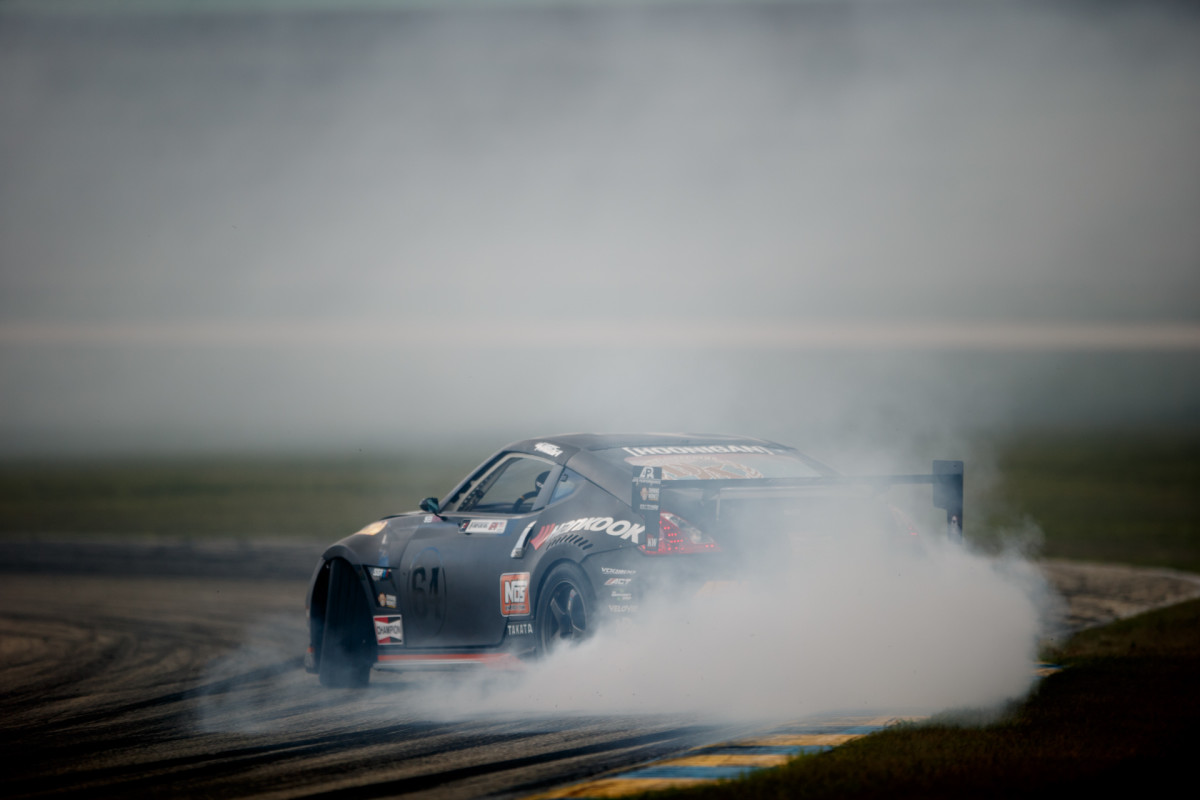 When he races, Forsberg uses Hankook Ventus tires, a Nissan VK56 engine in his 1000 horsepower car.