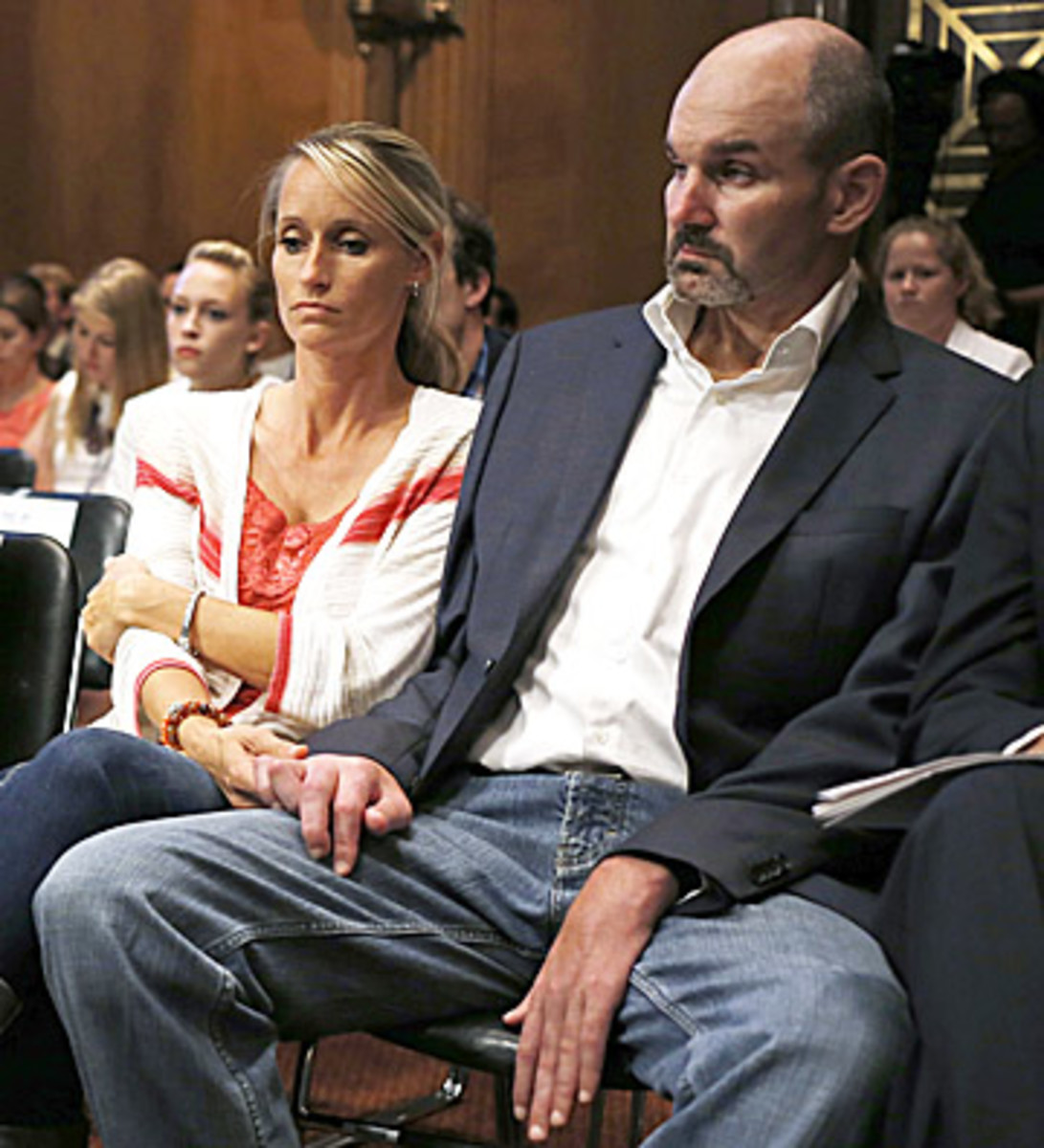 The compensation of Kevin Turner, a name plaintiff who suffers from ALS, will not change. (Charles Dharapak/AP)