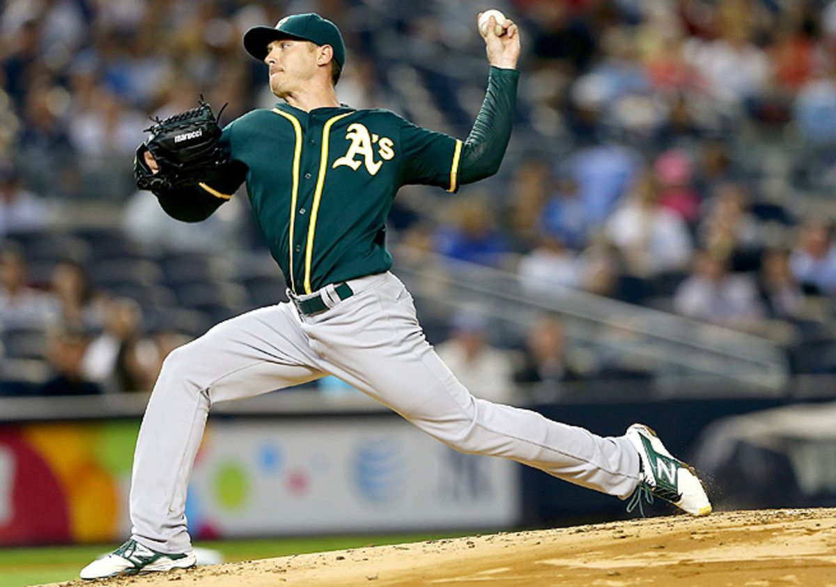 Scott Kazmir struck out ten batters in just 6 1/3 innings against the Yankees on Tuesday night.