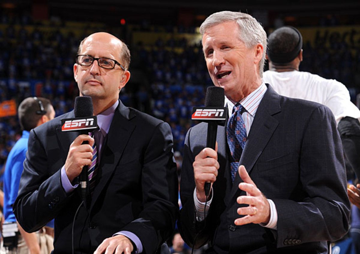 Jeff Van Gundy (left) believes that the Rockets will emerge from a loaded Western Conference in 2014.