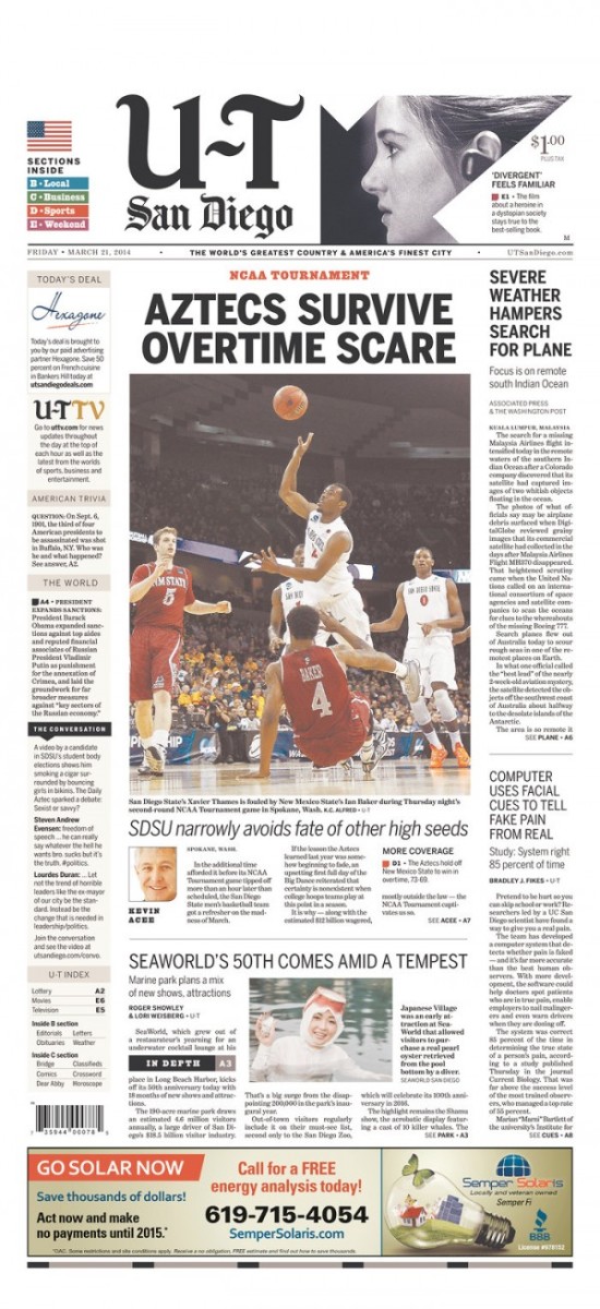 The San Diego Union-Tribune