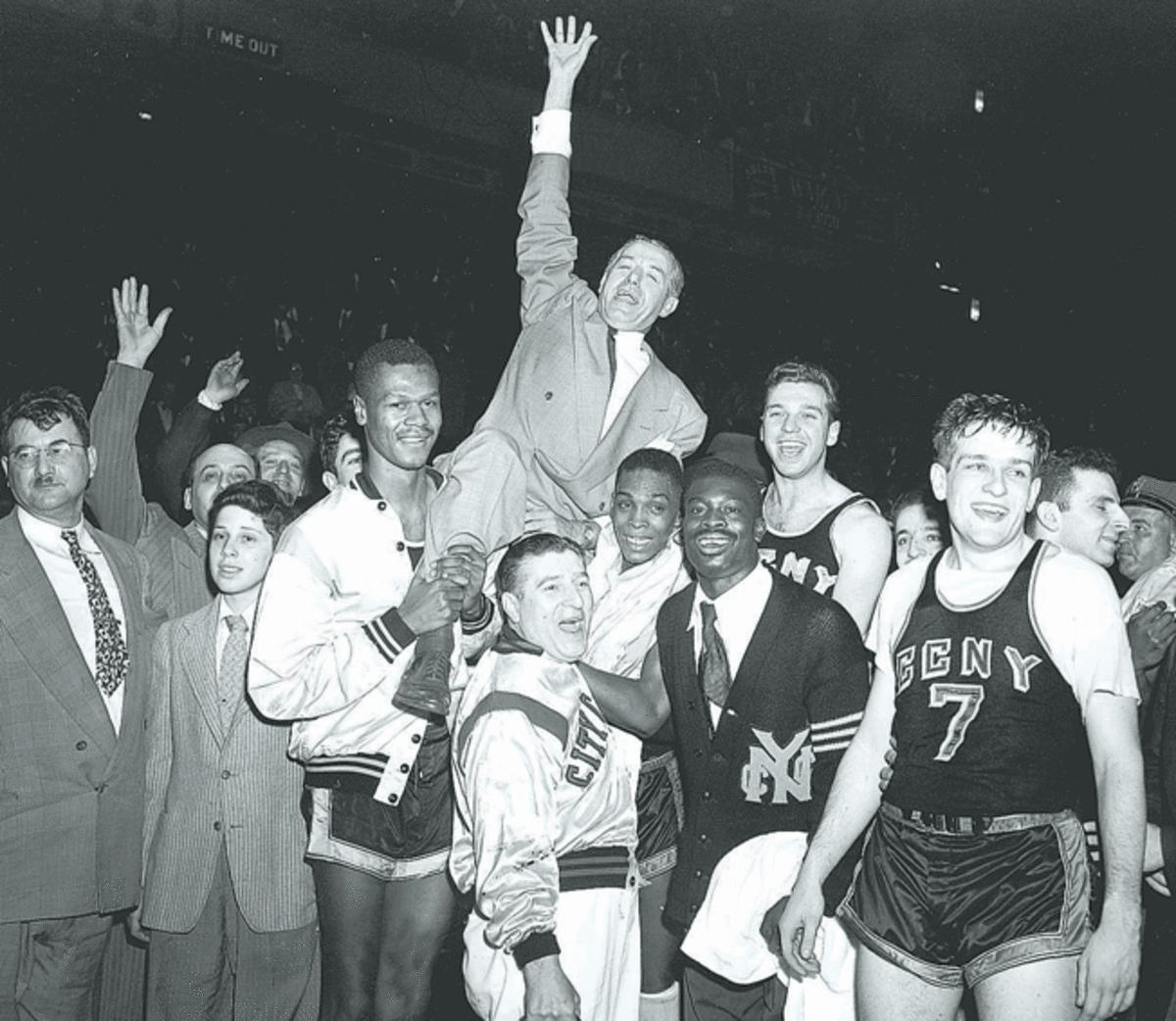 CCNY won the NCAA title at Madison Square Garden in 1950 and then captured the NIT 10 days later.