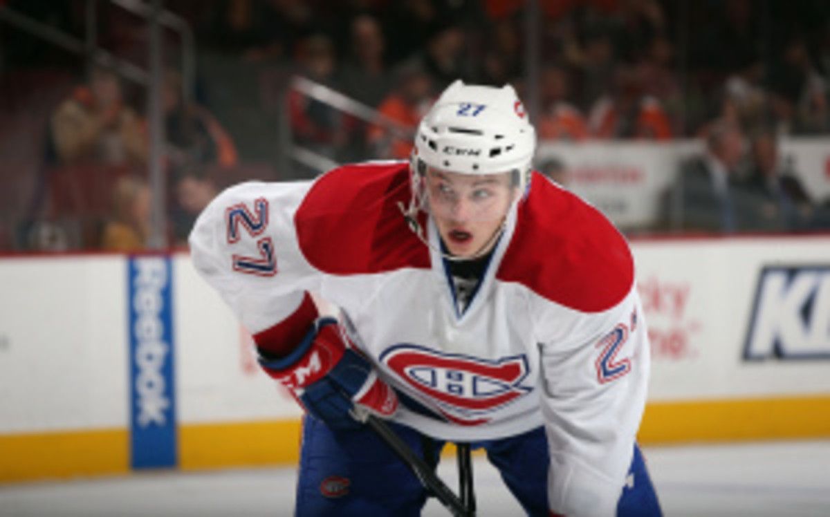 Alex Galchenyuk was initially considered for a spot on the U.S. Olympic team that will travel to Sochi in February. (Bruce Bennett/Getty Images)
