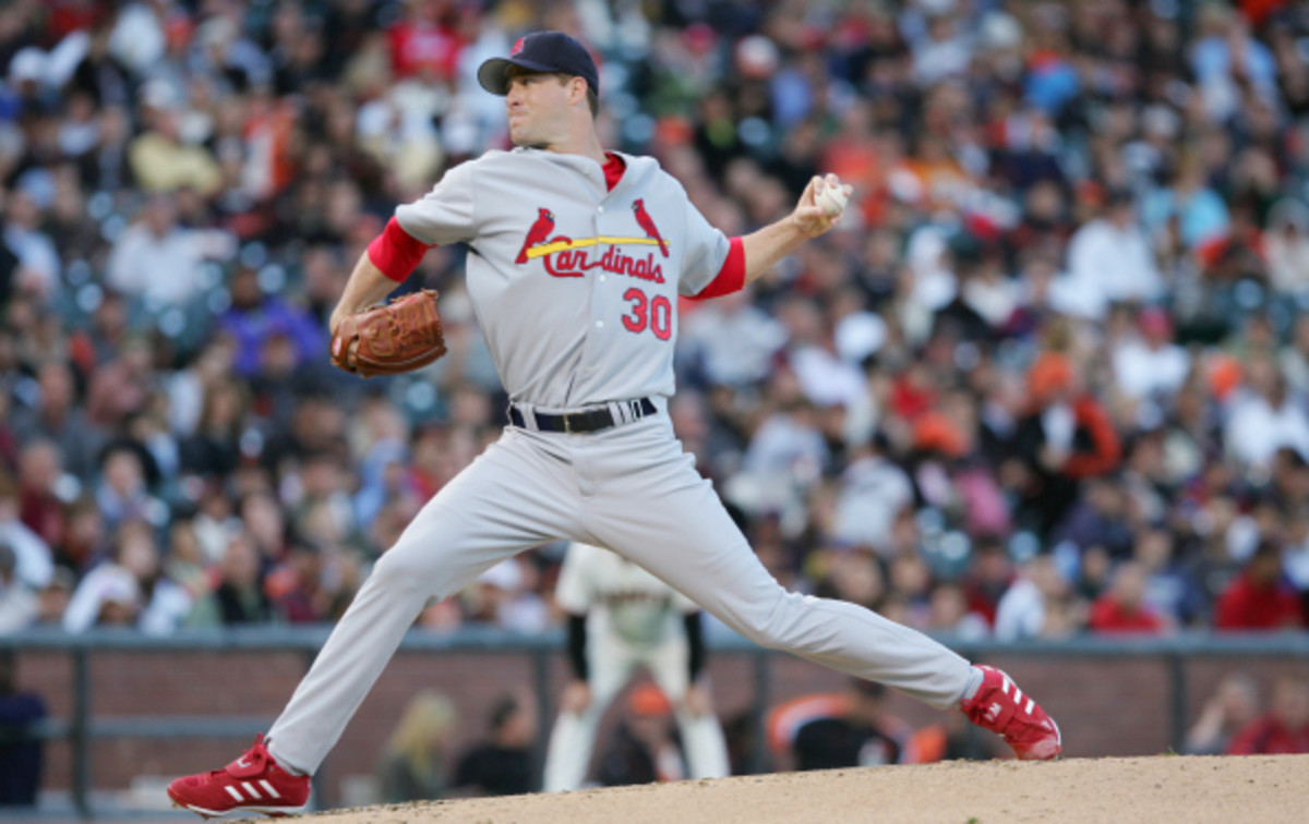 Mark Mulder has not pitched in the major leagues since 2008. (Jed Jacobsohn/Getty Images)