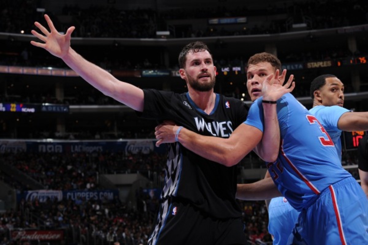 Kevin Love and Blake Griffin are both clients of agent Jeff Schwartz. (Andrew D. Bernstein/Getty Images)
