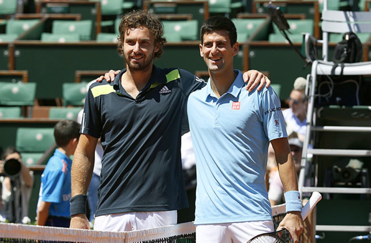 Novak Djokovic won their only meeting at a Slam. (PATRICK KOVARIK/AFP/Getty Images)