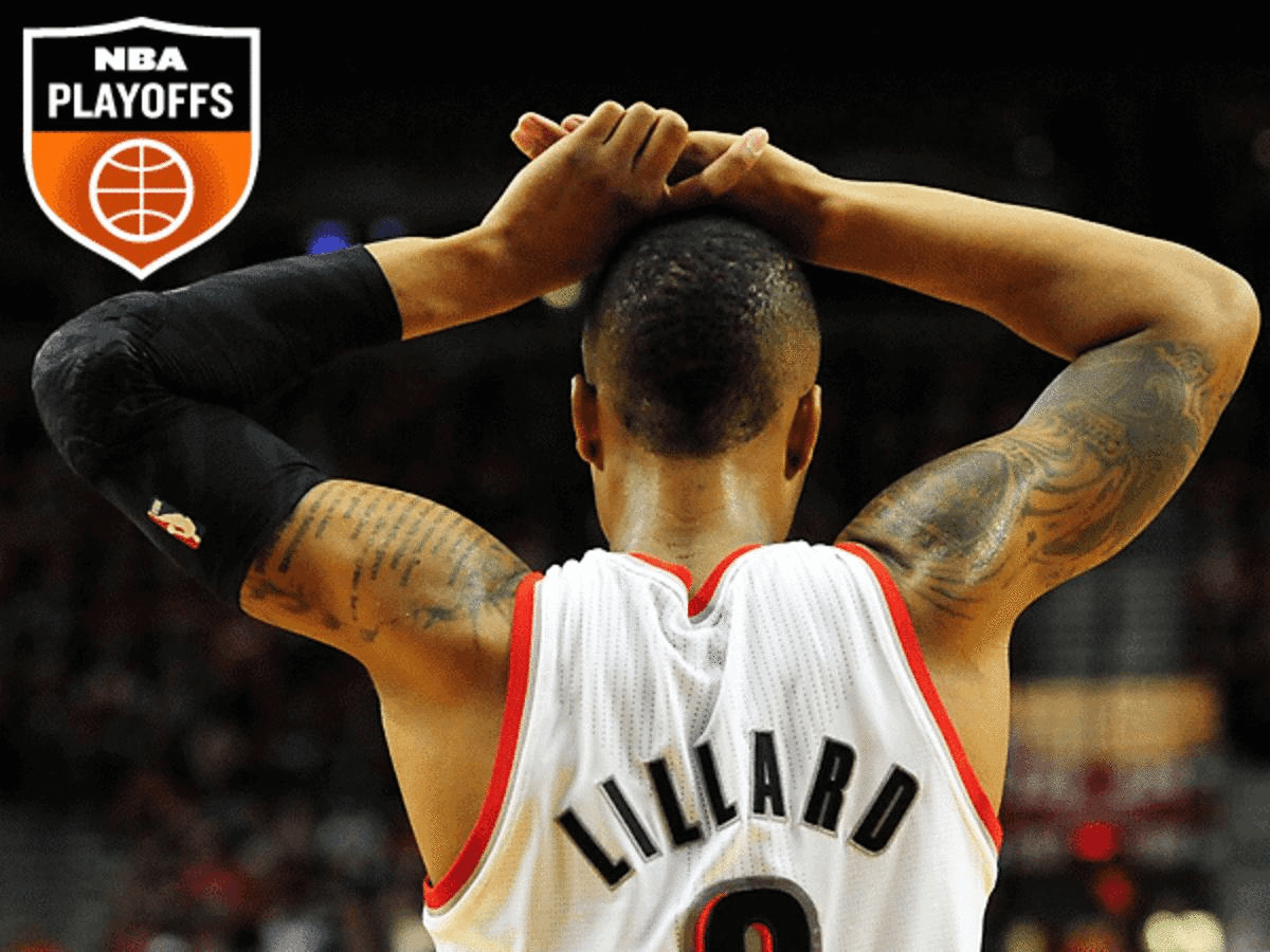 After suffering another blowout loss against the Spurs, Damian Lillard and the Blazers have a long road back. (Steve Dykes/Getty Images)