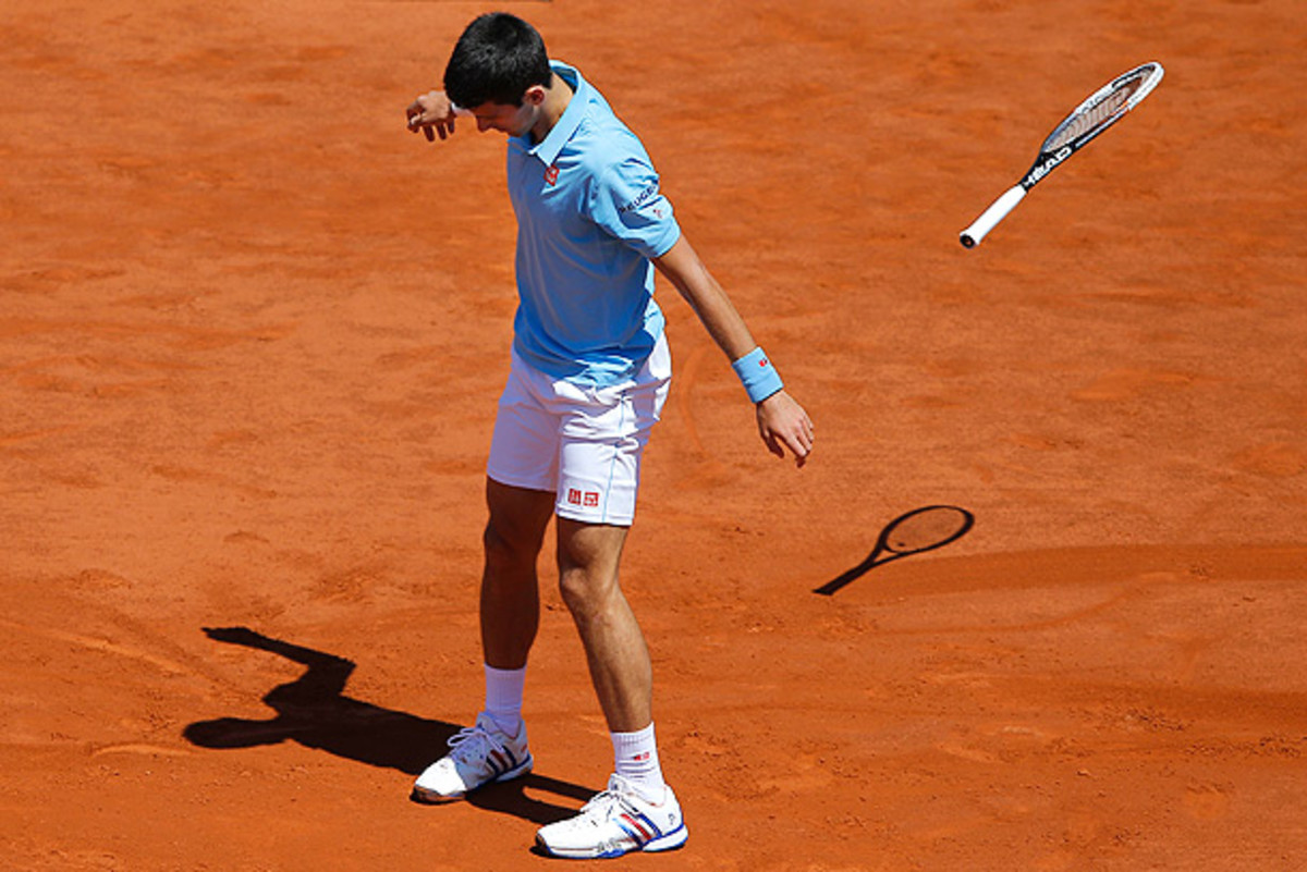 Djokovic frustrated early. (David Vincent/AP)