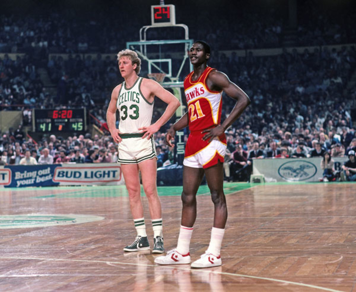 Larry Bird and Dominique Wilkins :: Getty Images