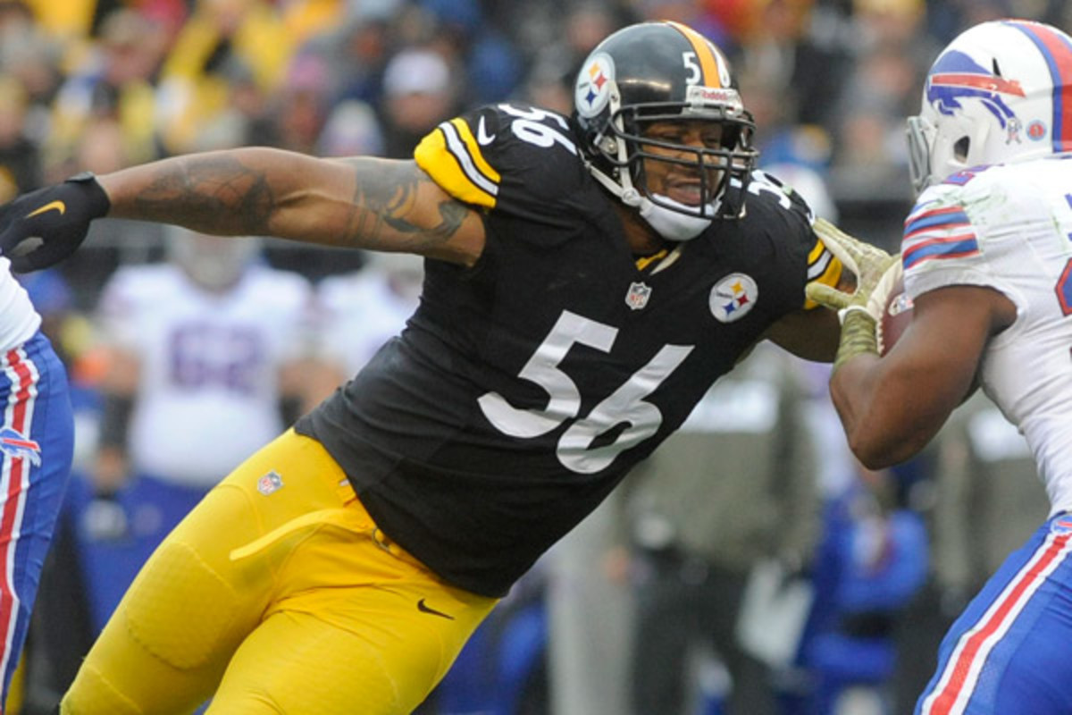 LaMarr Woodley will team with fellow Raiders newbie Justin Tuck to terrorize opposing offenses. (Vincent Pugliese/Getty Images)
