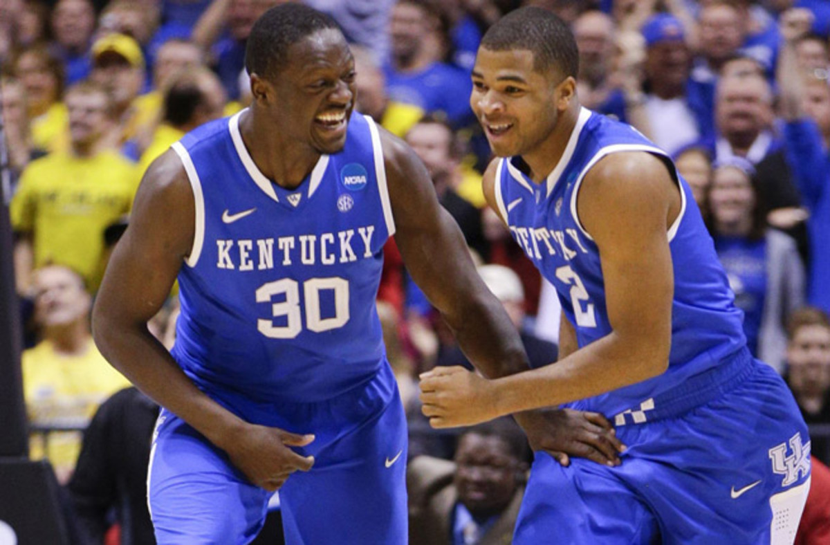 Julius Randle and Aaron Harrison are both benefiting from Kentucky's run through the NCAA tourney.