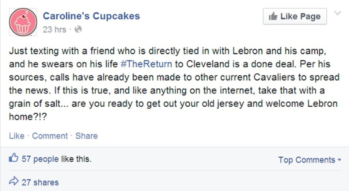 LeBron Cupcake shop