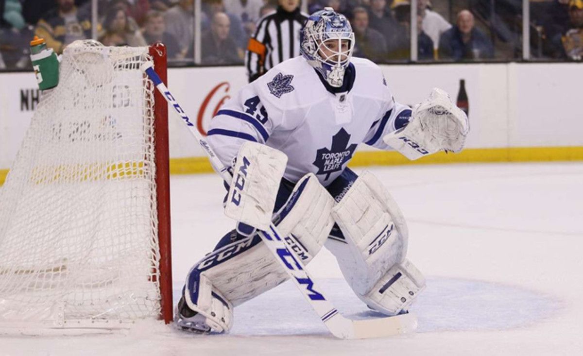 Jonathan Bernier seized the starting role for the Maple Leafs this season, his first with Toronto.