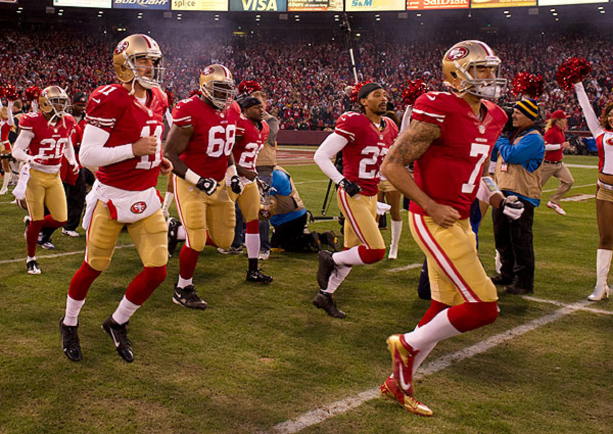 Colin Kaepernick thanks Alex Smith in contract press conference