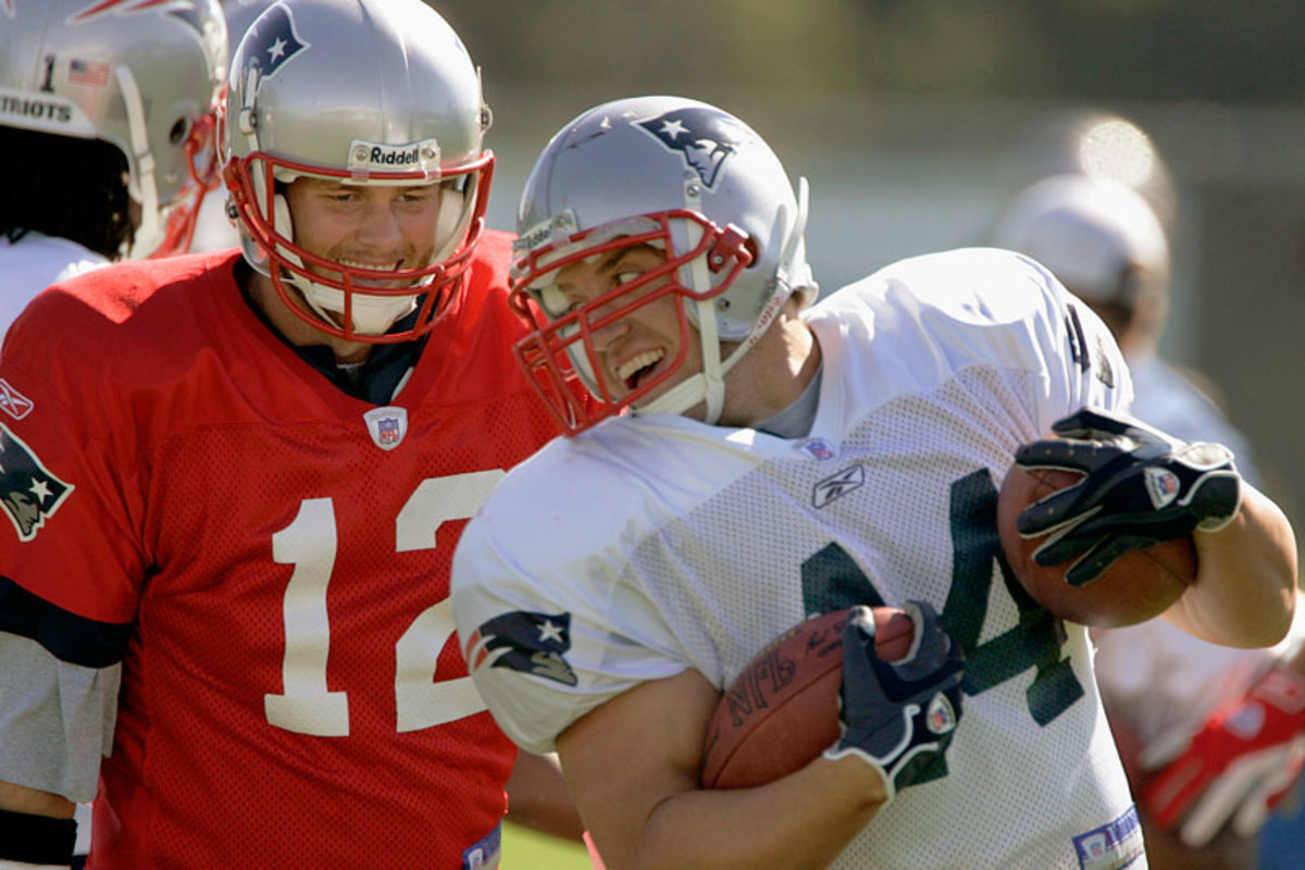 Brady and Heath Evans in camp in 2006.
