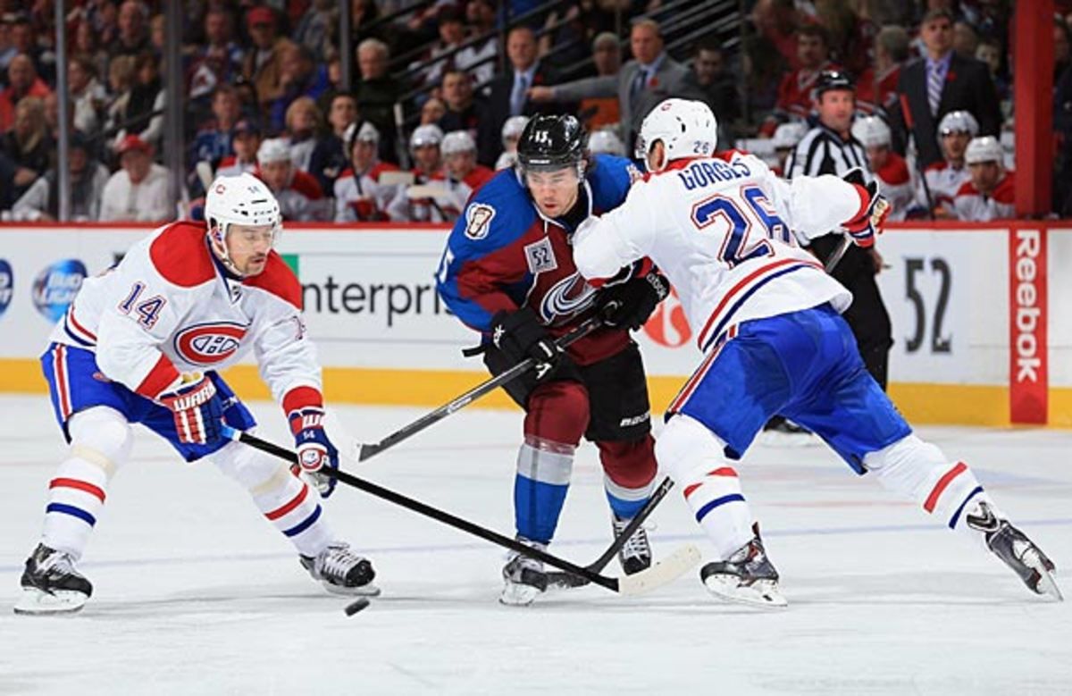 P.A. Parenteau of the Colorado Avalanche