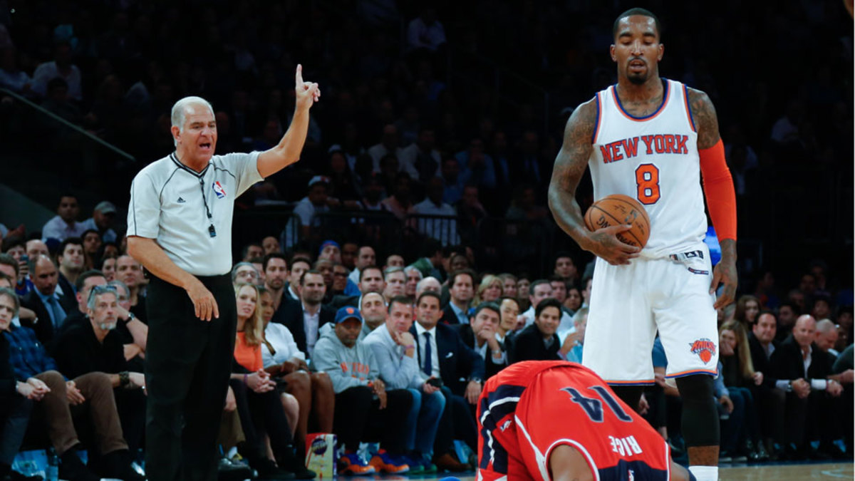 Knicks' JR Smith suspended for groin punch on Wizards' Glen Rice Jr.
