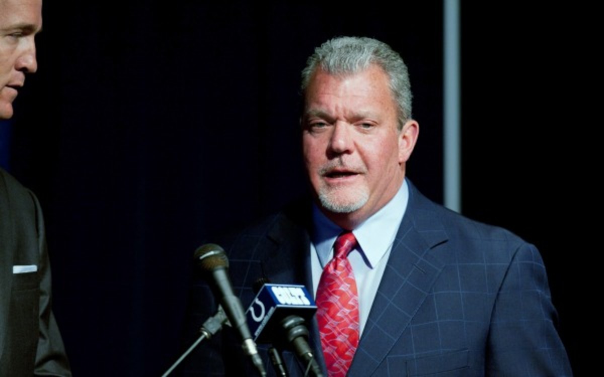 Colts owner Jim Irsay was not happy with his team's performance in a preseason loss to the Bills. (Joey Foley/Getty Images)