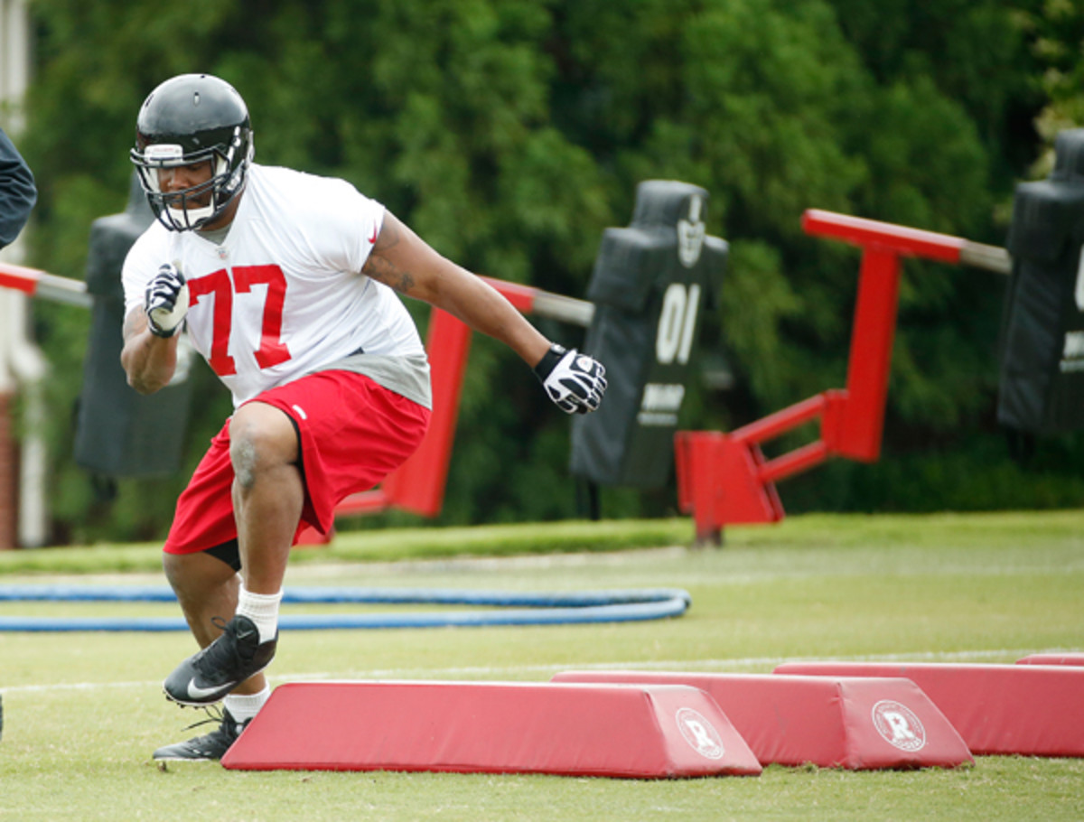 The Falcons will give Ra'Shede Hageman a new challenge. (John Bazemore/AP)