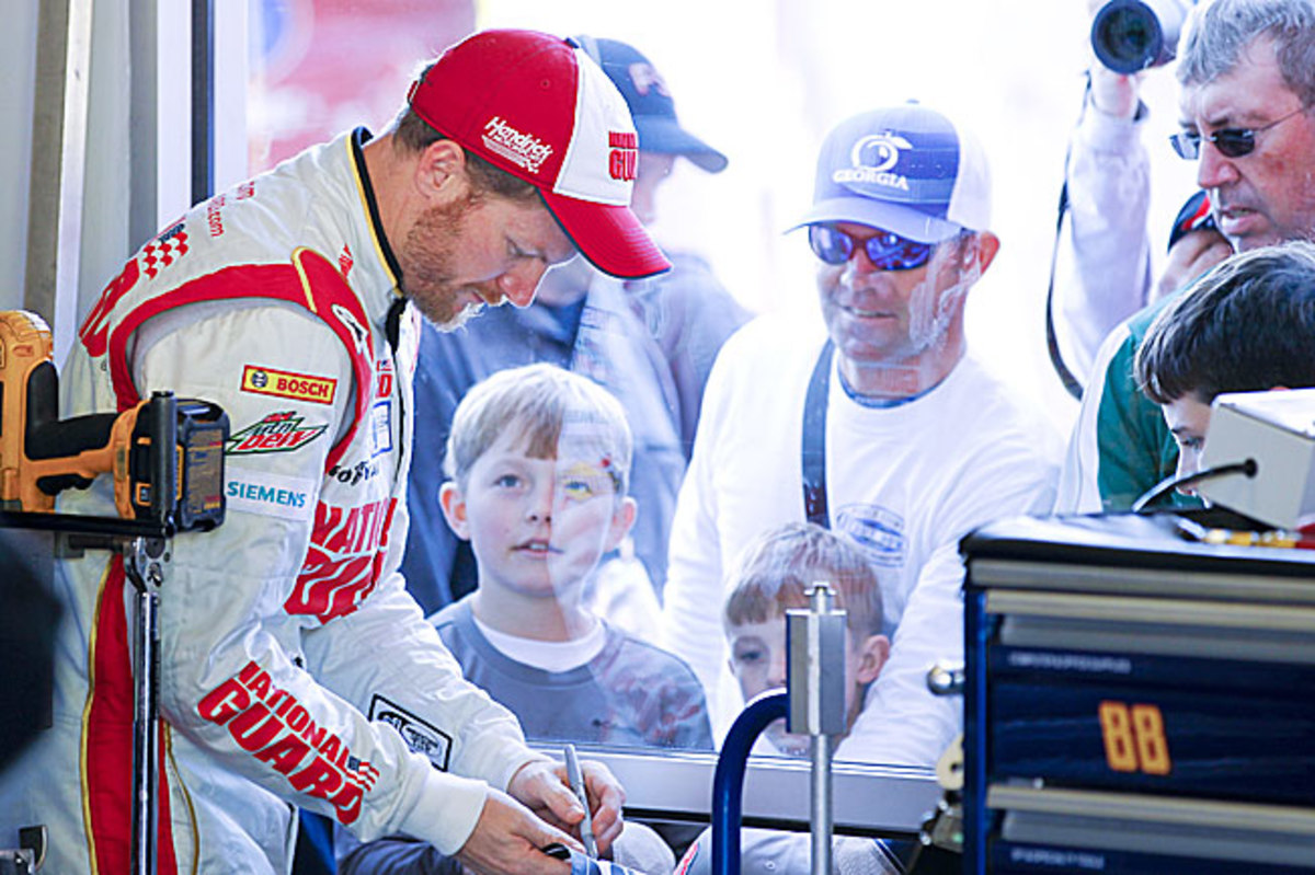 Dale Earnhardt, Jr., NASCAR's most popular driver, is now more accessible than ever to his many fans.