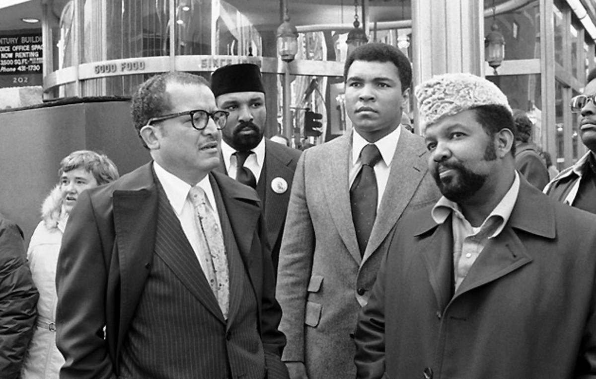 Herbert Muhammad (right) remained out of the spotlight, even during the height of Ali's career.