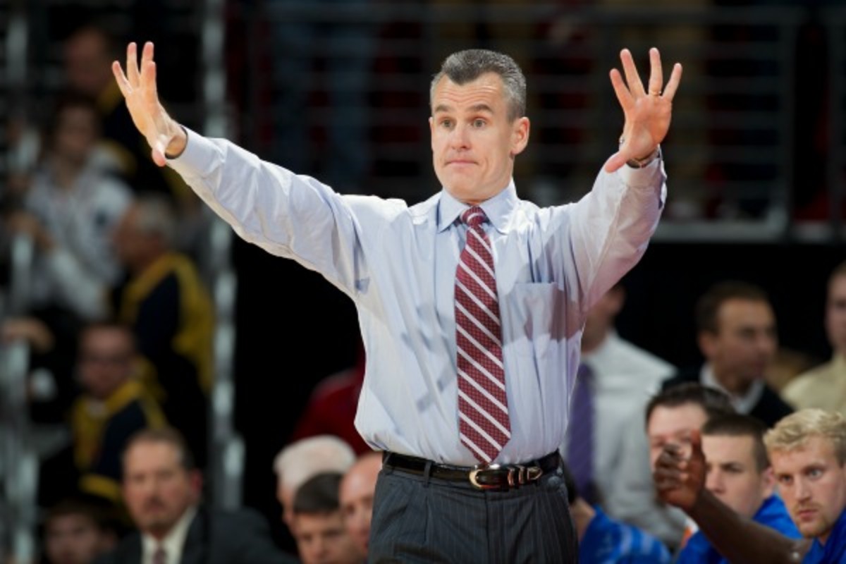 Coach Billy Donovan and his Florida Gators basketball team lost to UConn, 65-64. (AP)