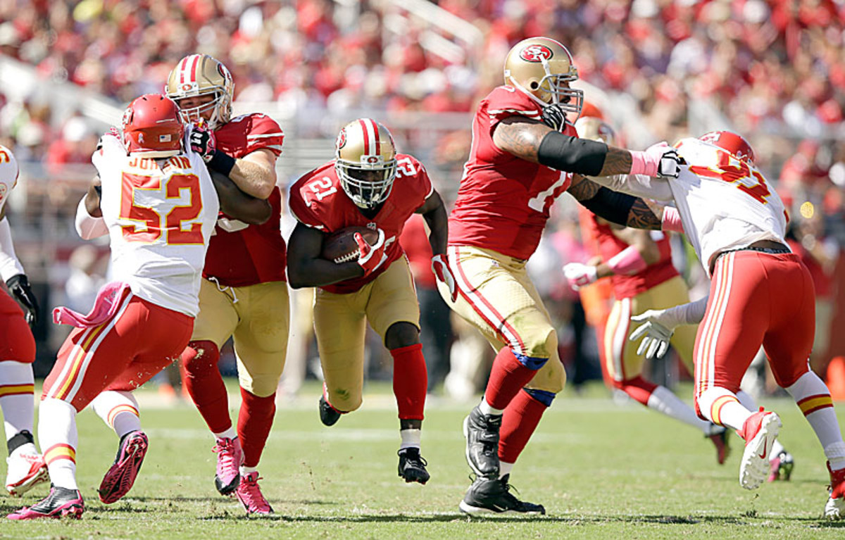 Frank Gore delivered his second straight 100-yard game on Sunday. (Ezra Shaw/Getty Images)