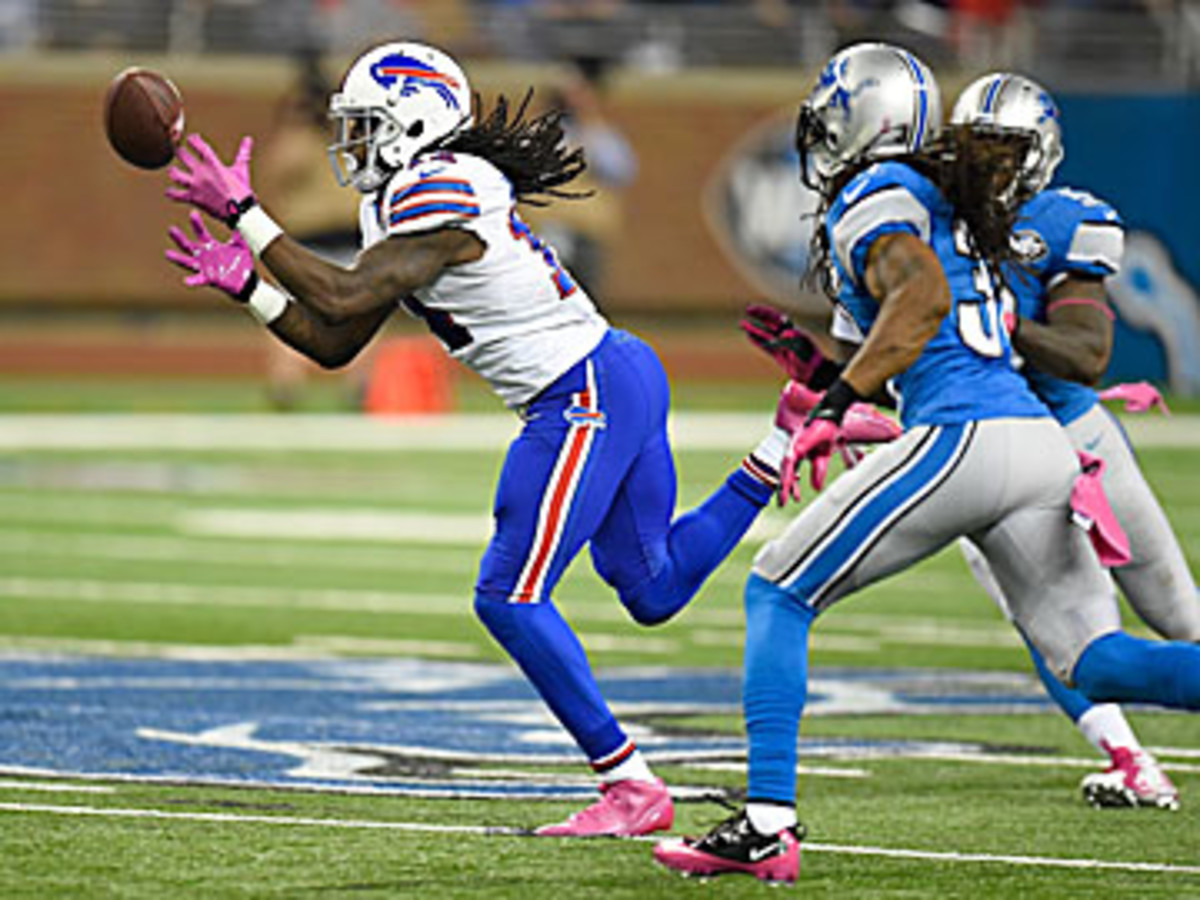 Watkins' catch set up the game-winning kick. (Joe Sargent/Getty Images)