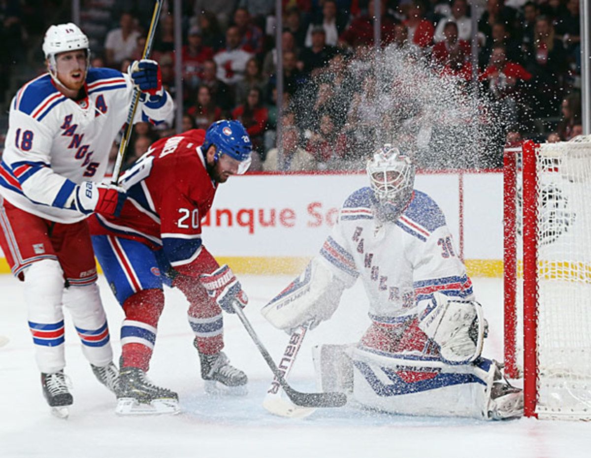 Thomas Vanek and Henrik Lundqvist