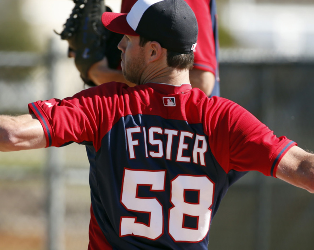Doug Fister threw 30 pitches over two innings in his first spring start for Washington.