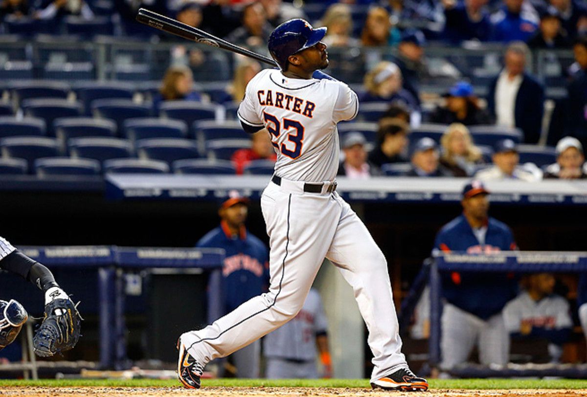 Chris Carter, who hit 29 home runs last season, will be a late round target in most mixed drafts.