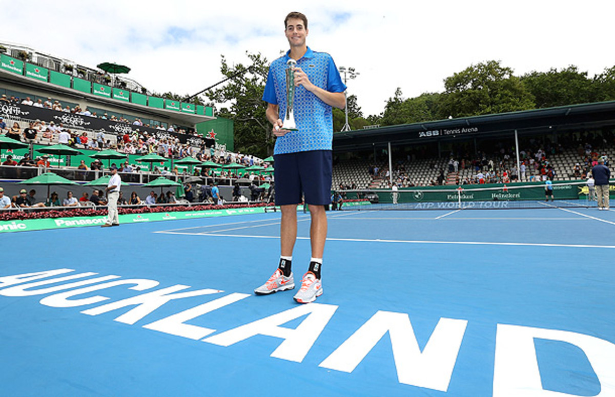 John Isner won the Heineken Open in Auckland to start the season. (Sandra Mu/Getty Images)