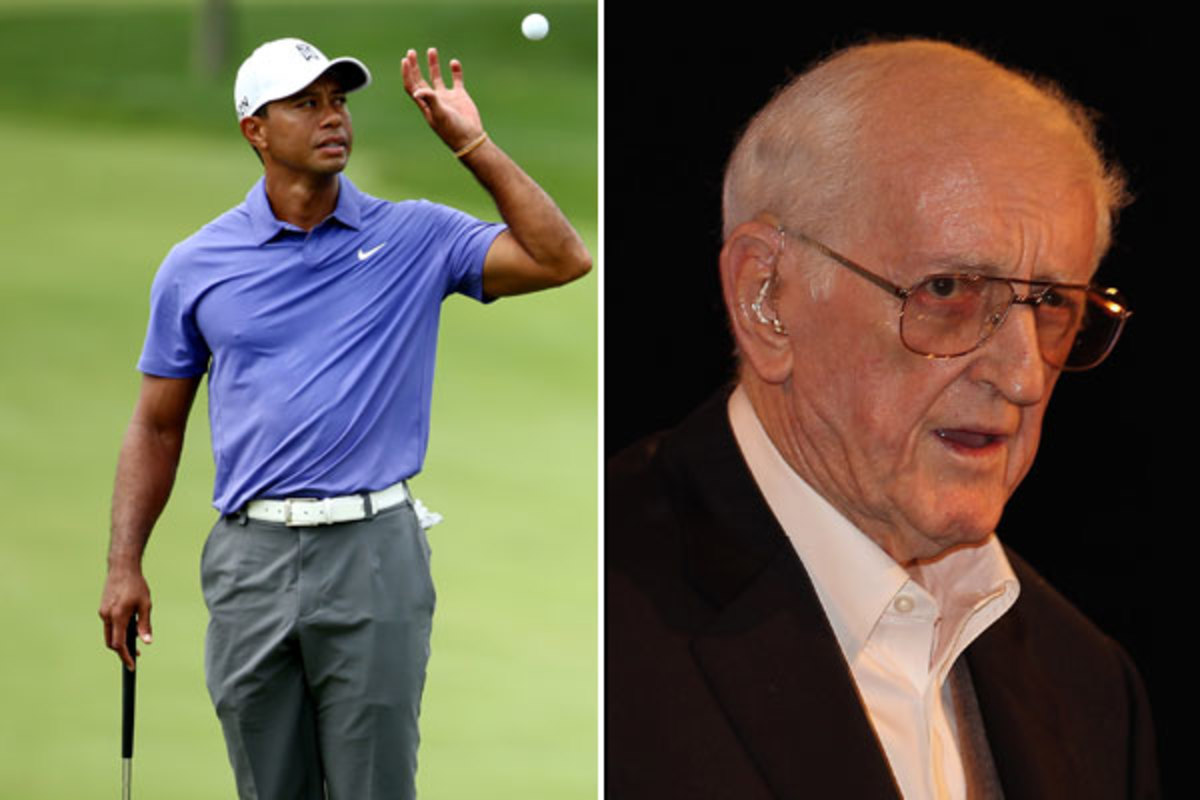 Tiger Woods and Dan Jenkins :: Getty Images