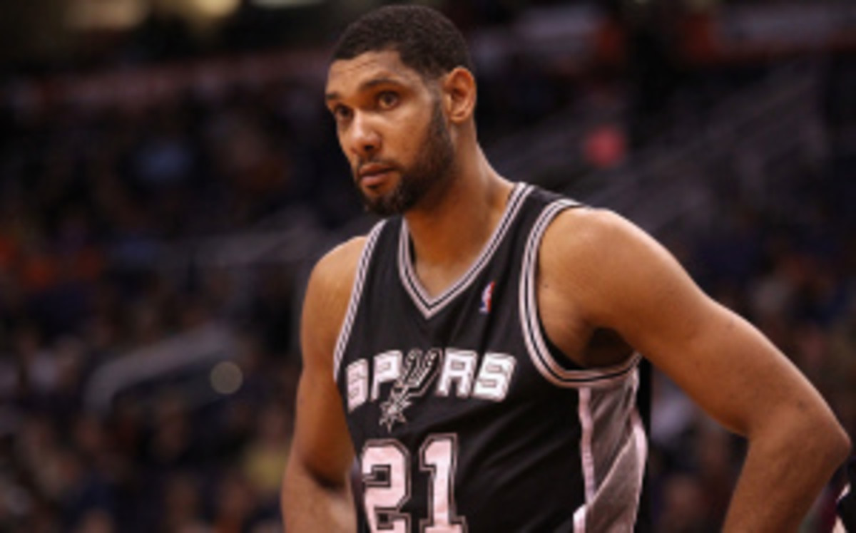 Tim Duncan has a player option for $10 million next season. (Christian Petersen/Getty Images)