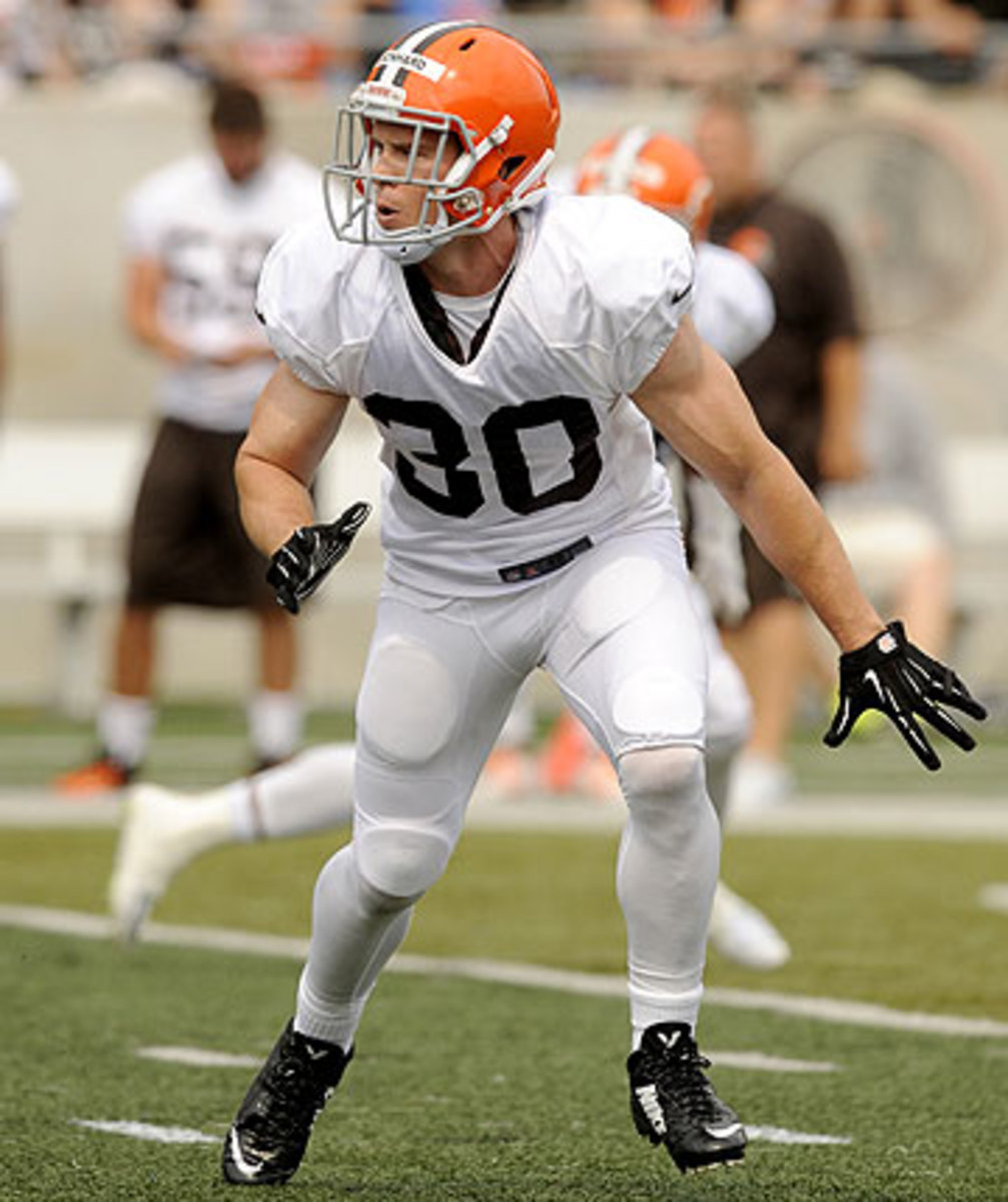 Jim Leonhard was one of 12 defensive backs kept on the 53-man roster by the Browns. (Nick Cammett/Getty Images)